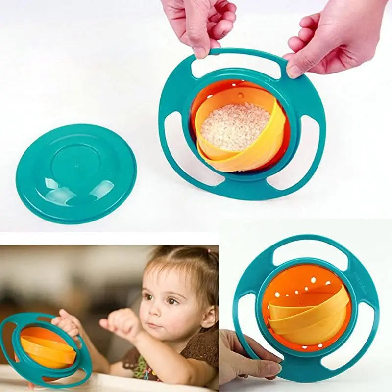 Spill Proof Universal Gyro Bowl for Children