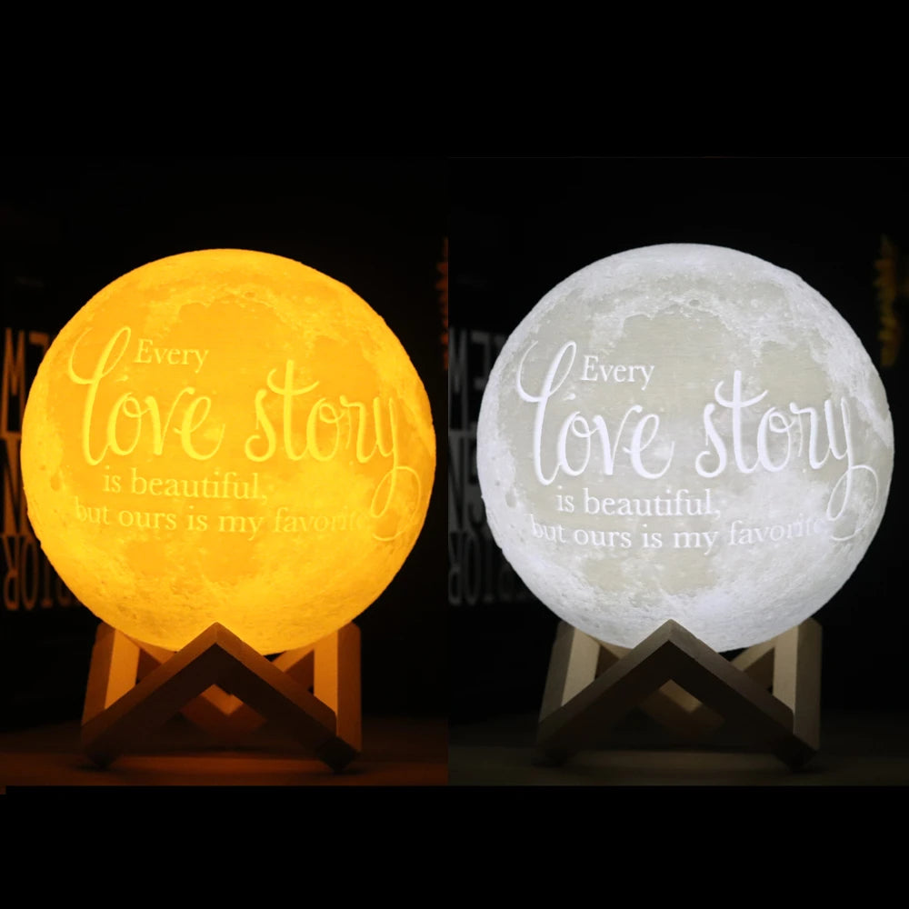 Cutehobbies™ Customized 3d Moon Lamp