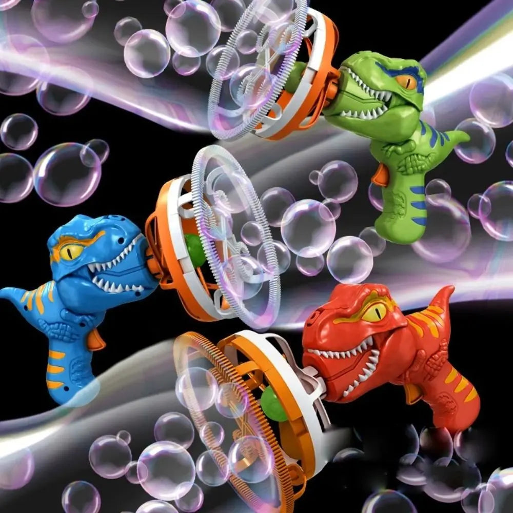 Handheld Electric Dinosaur Bubble Gun